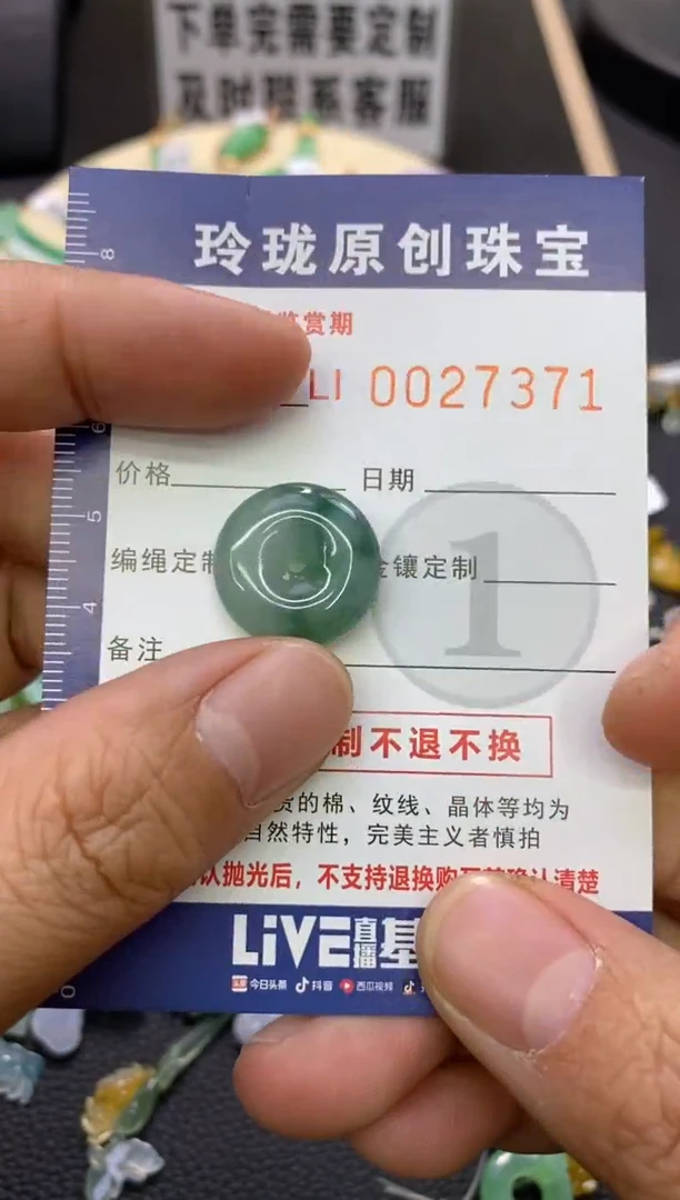 【闪购商品】翡翠颈饰未镶嵌翡翠净货27371