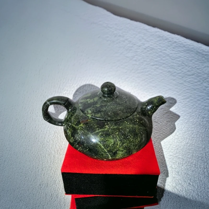 西藏藏玉款 皂石款 扁西施壶 雅鲁藏布江天然藏玉