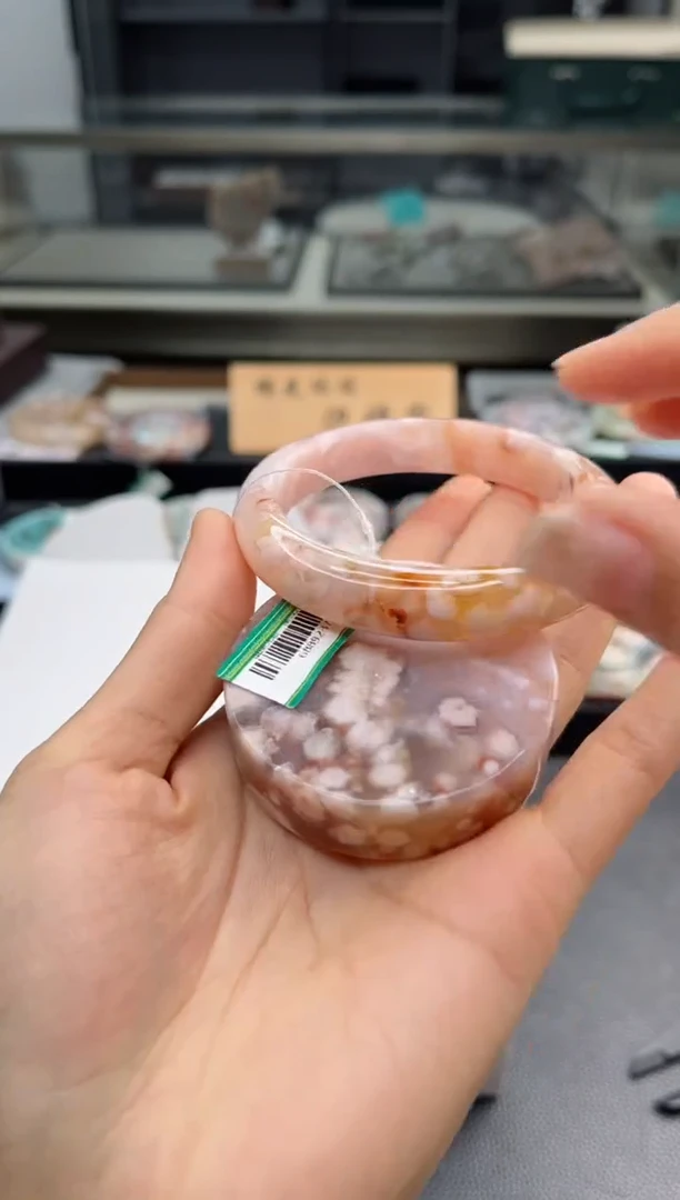 石英质玉手镯未镶嵌58圈口（赠送镯心）6889237