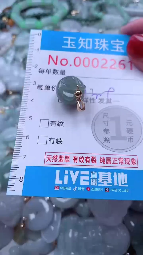 吊坠(不含链)未镶嵌翡翠2261