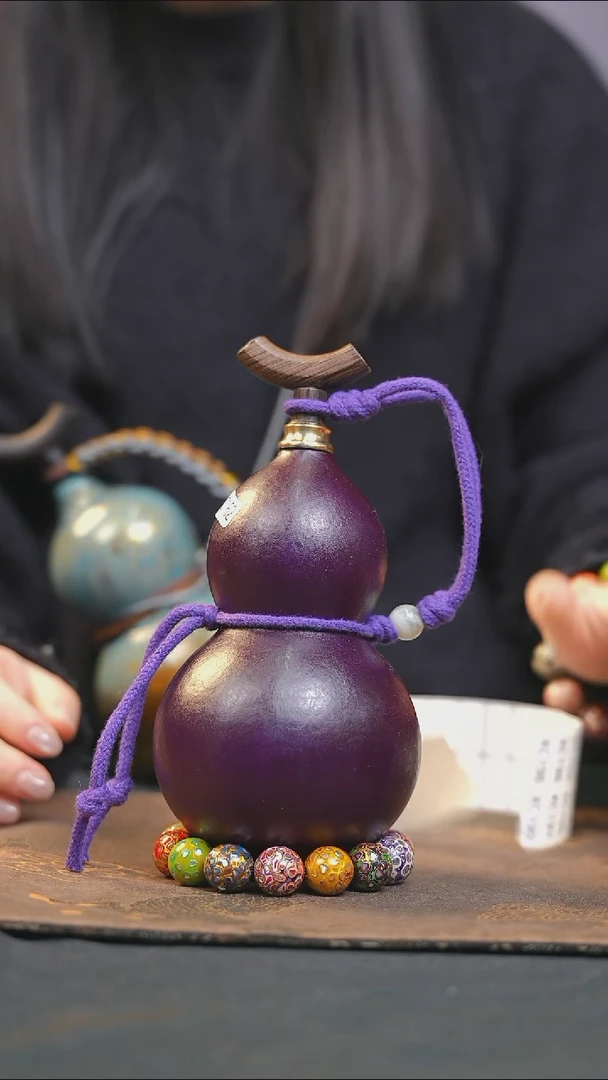 【闪购商品】XC162大漆酒葫芦不包手串及旋转底座