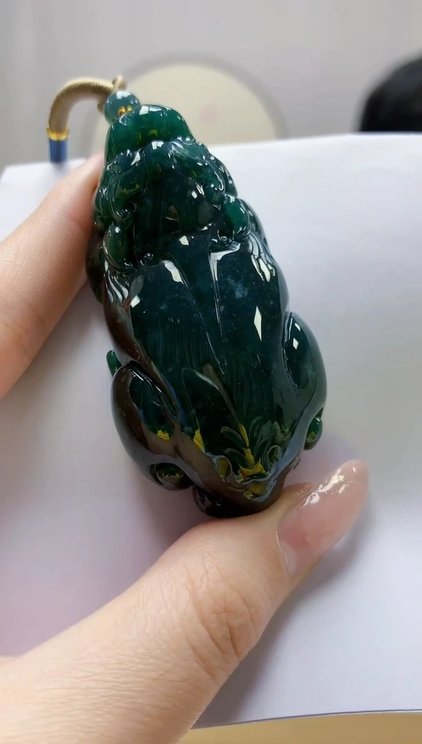 未镶嵌定制翡翠4917jw-毛货挂件74