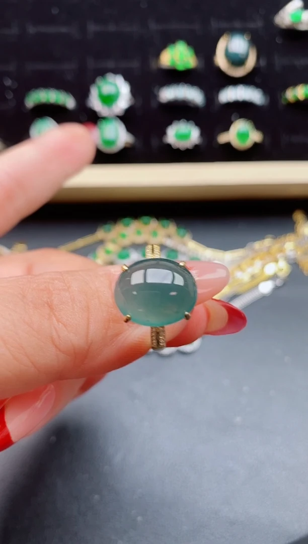 【闪购商品】翡翠戒指银S925镶嵌321321