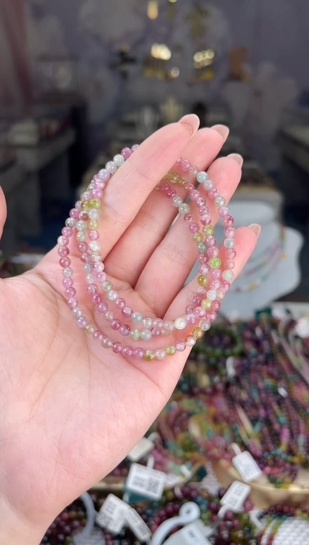 【闪购商品】碧玺/未镶嵌4mm+碧玺多圈多样性发货