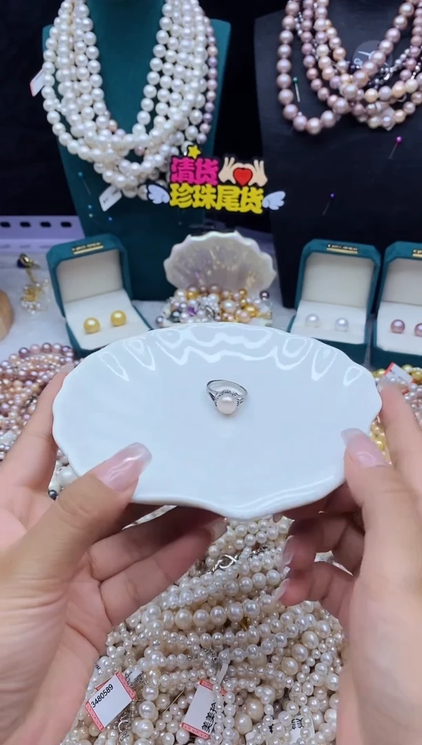 戒指未镶嵌淡水珍珠珍珠戒指