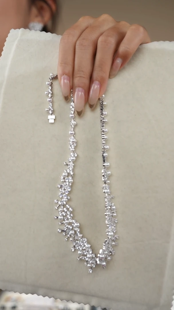 【闪购商品】淡水珍珠颈饰银S925镶嵌1