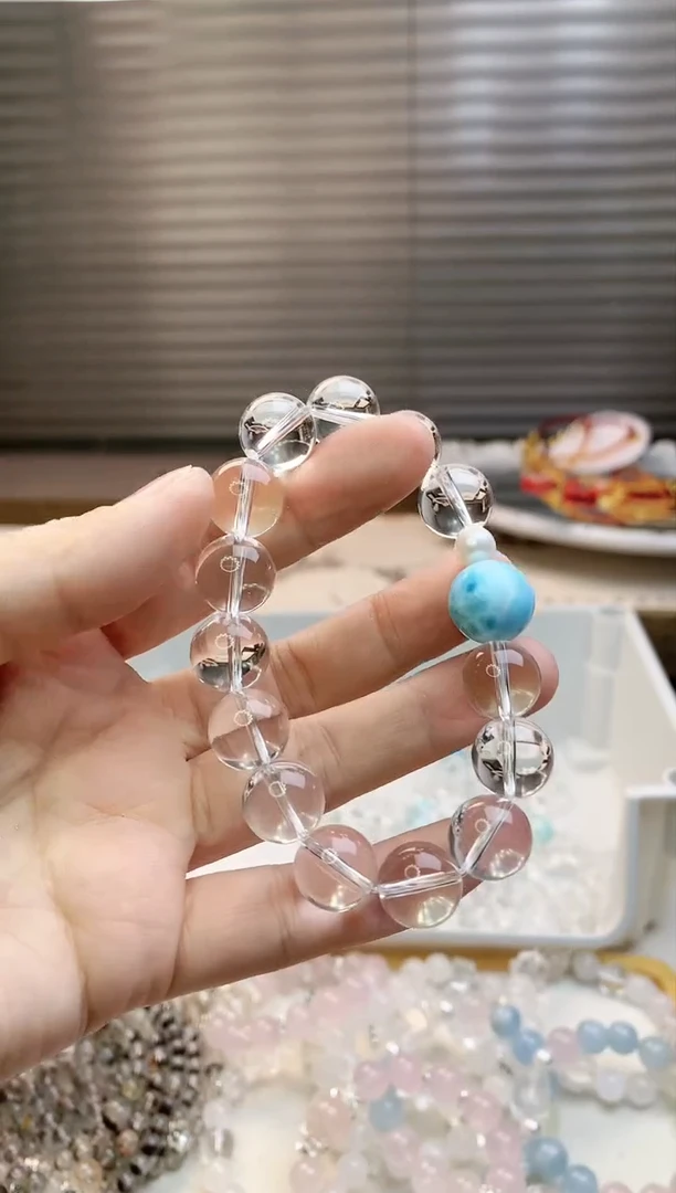 【闪购商品】水晶珠宝半成品未镶嵌海文白水