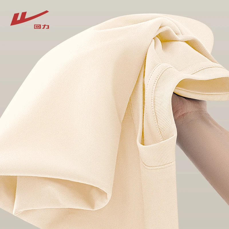 Warrior/回力纯棉打底衫女2025春夏新款女装内搭绿色上衣t恤长袖T