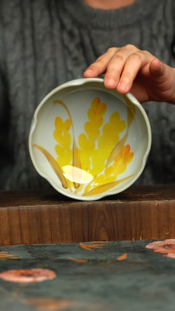 杯釉下彩手工手绘同款陶器