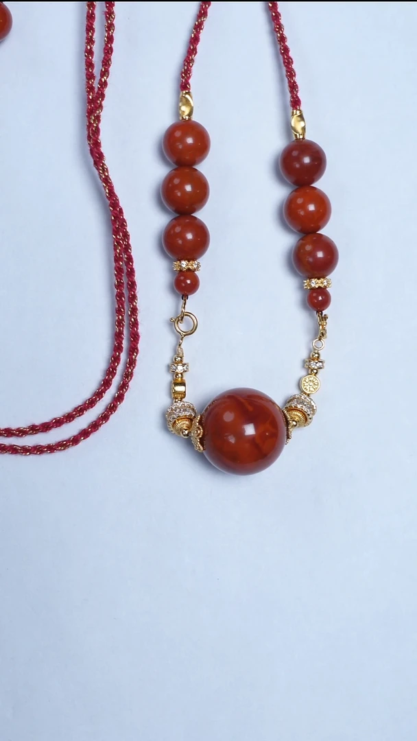 颈饰未镶嵌南红玛瑙南红圆珠项链5-9-17mm