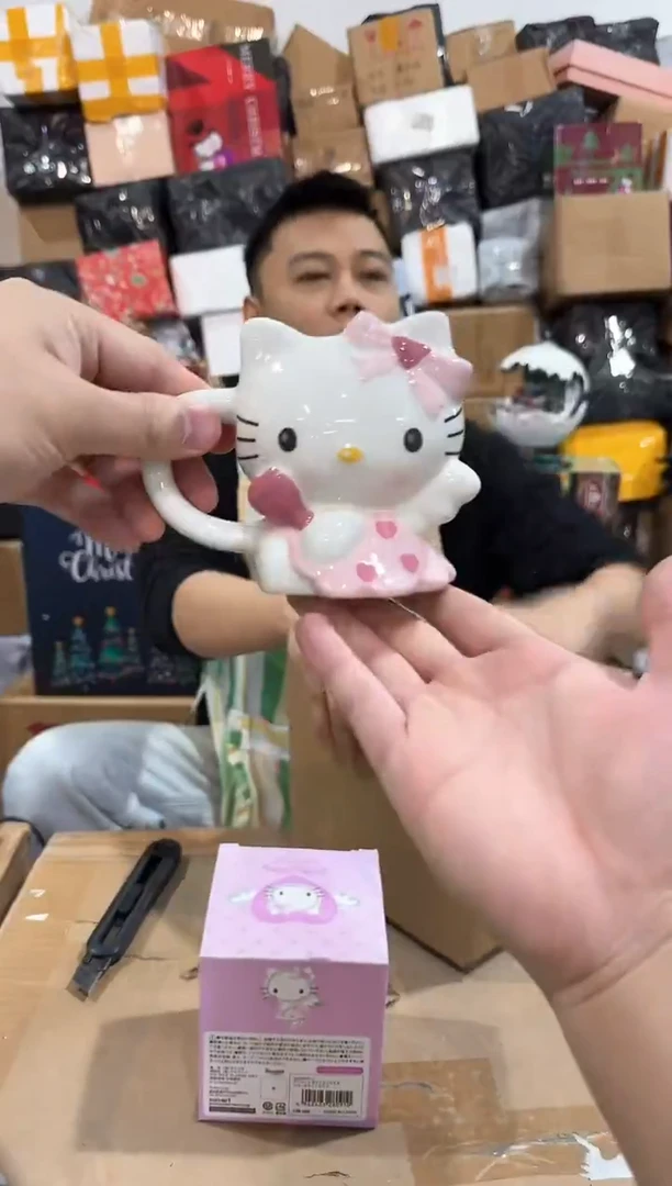 瓷片原盒kt猫天使杯杯杯