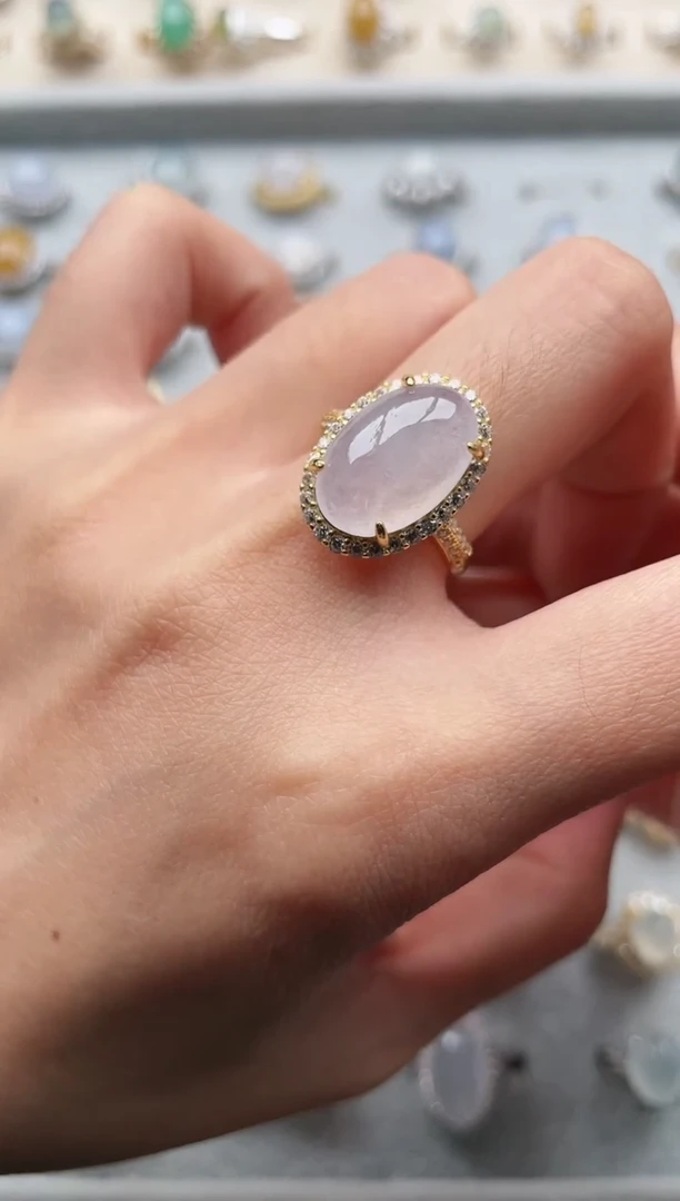 【闪购商品】翡翠戒指银S925镶嵌1111