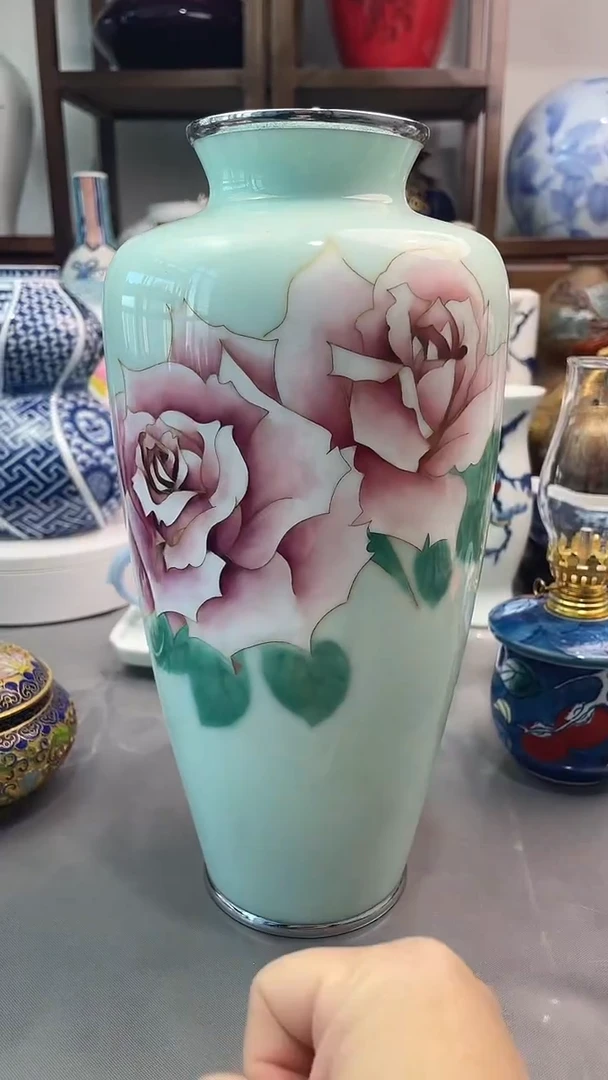 瓷片七宝花瓶一一一