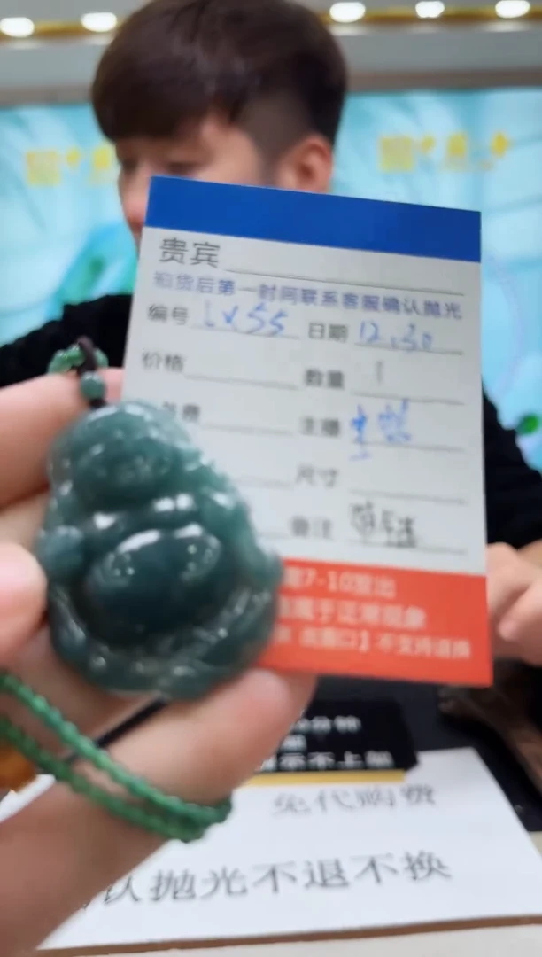 未镶嵌定制翡翠LX55翡翠吊坠赠珠链-多样性发其一
