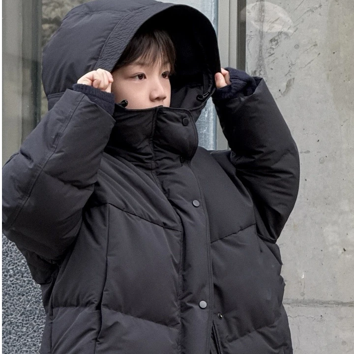 0298儿童鹅绒服新款冬装百搭外套宽松上衣