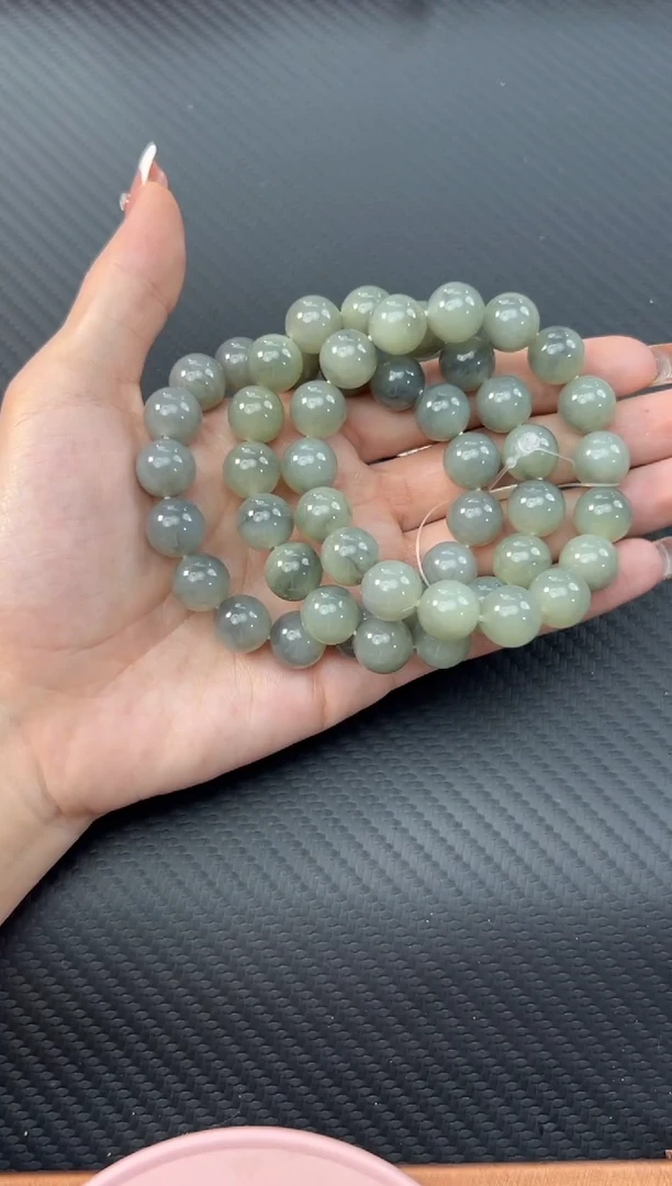 【闪购商品】和田玉手串未镶嵌若羌卡12手串多样性发货拍一发一