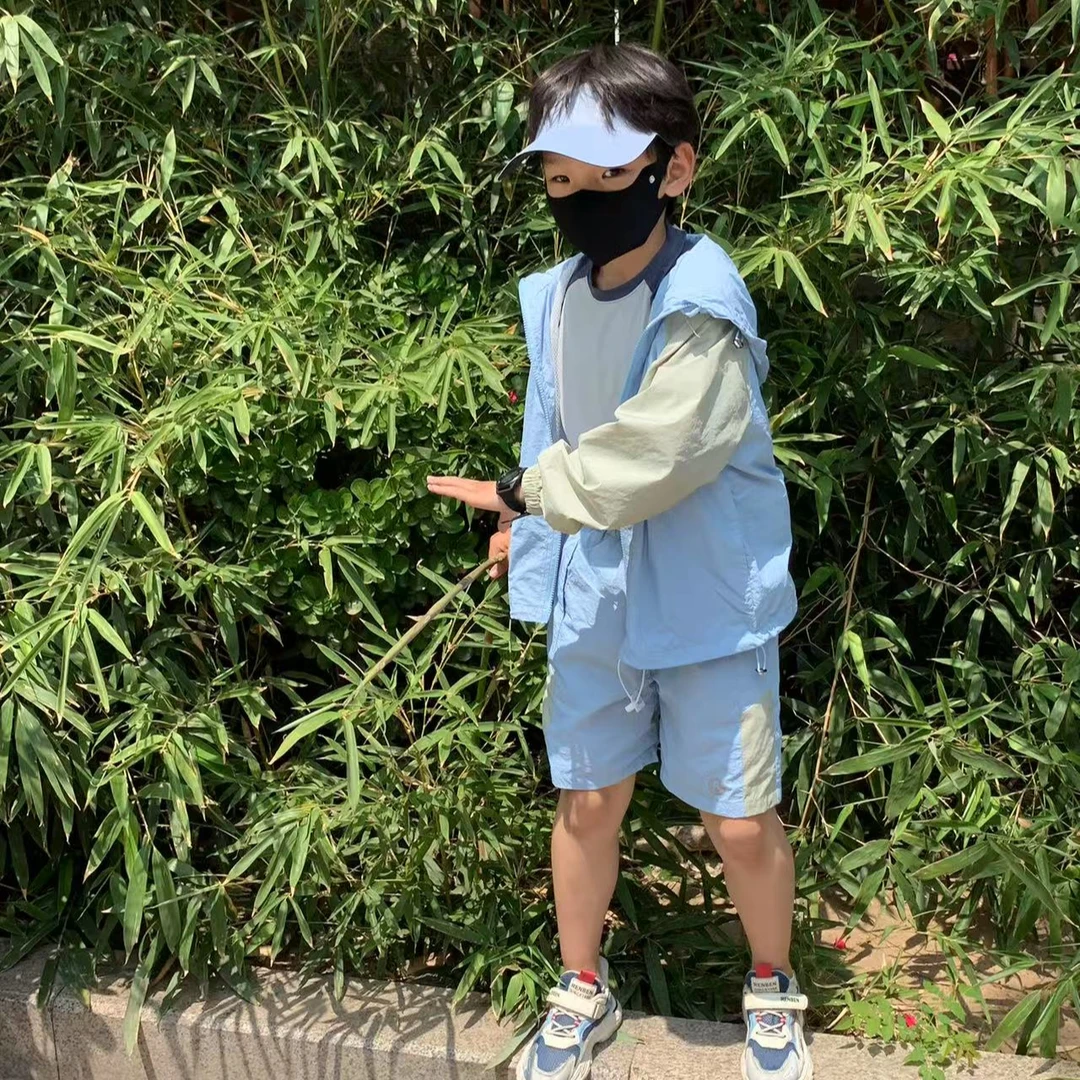 【大A系列】儿童25年春夏季新品轻量防泼水户外软纱防晒套装