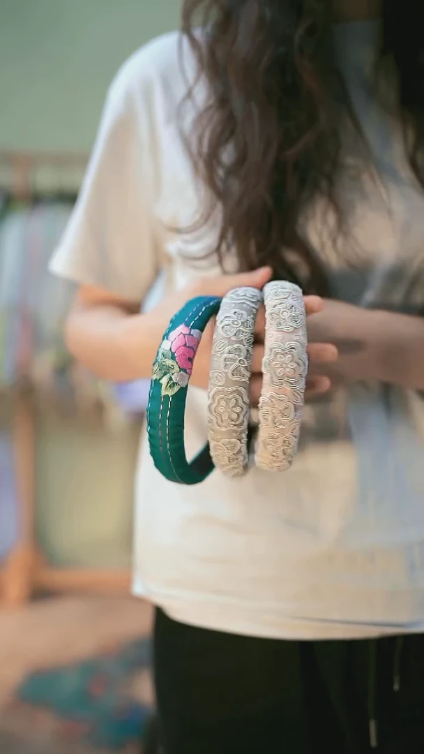 刺绣苏绣发箍 不挑颜色