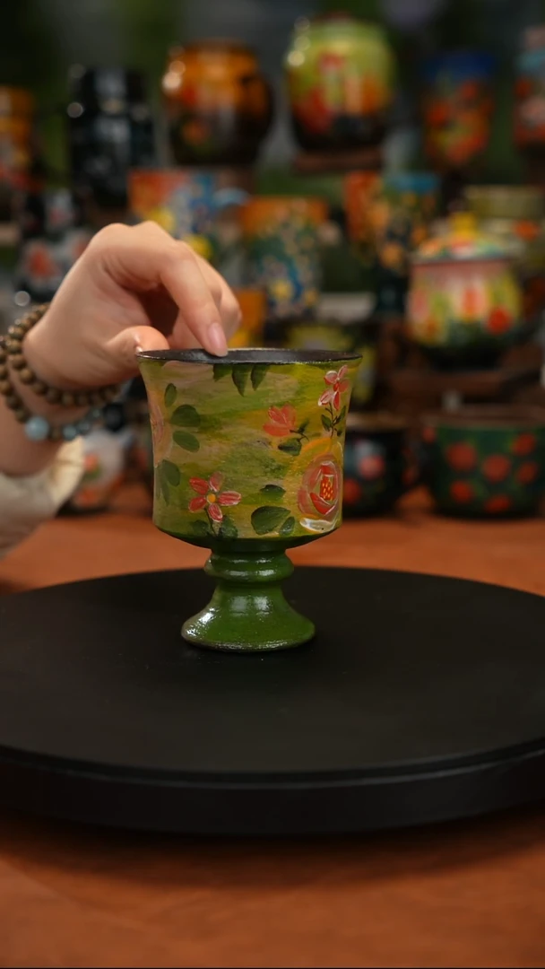 紫砂油画手绘釉下彩