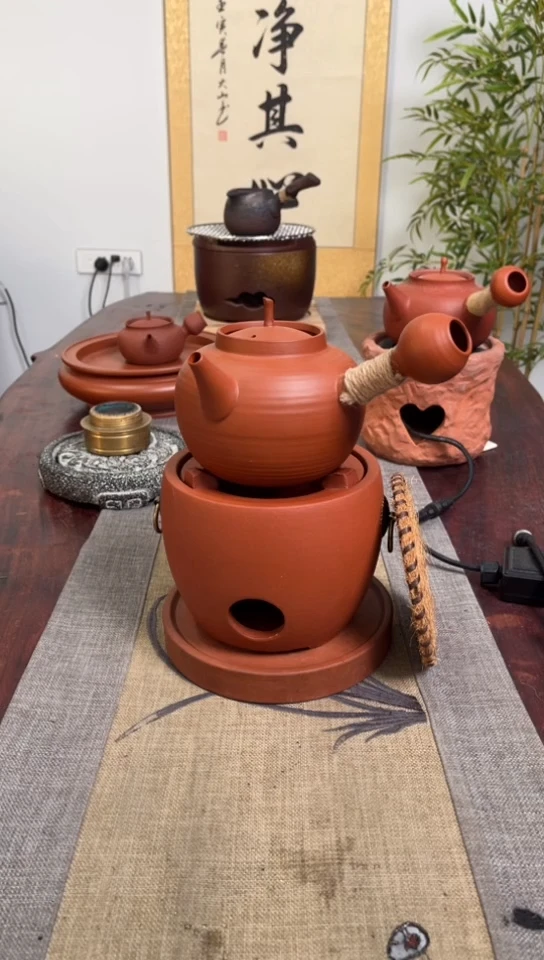 【闪购商品】圆口炉＋750毫升侧把壶（送炉垫＋棕垫）