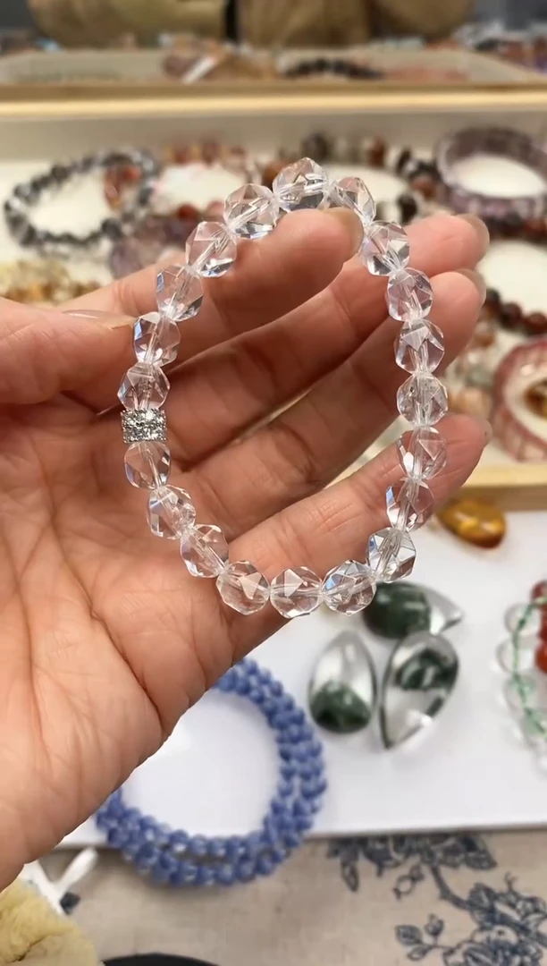 未镶嵌手链水晶白水晶