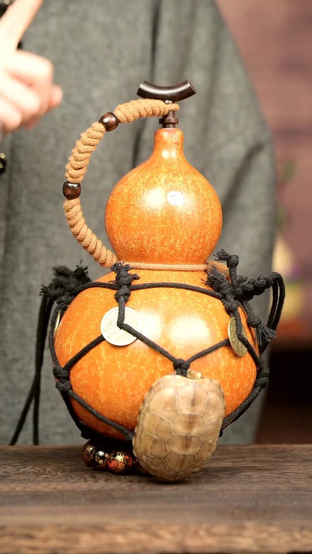 406号中药煮色  ml左右 大漆葫芦水壶/酒壶 一物一拍