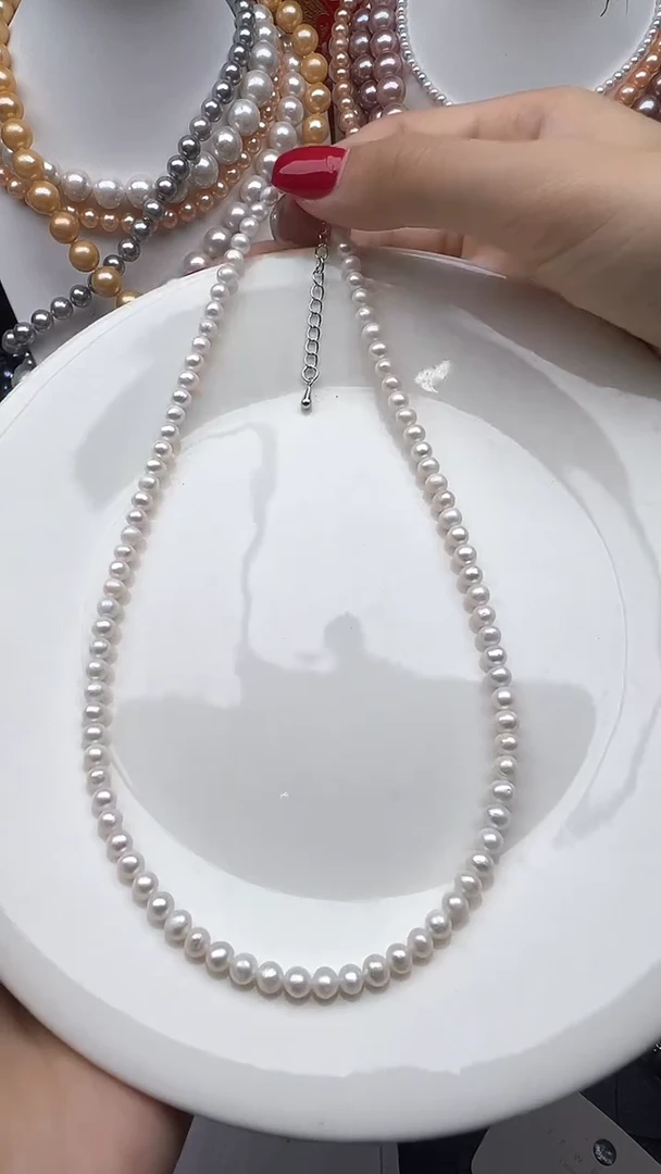淡水珍珠未镶嵌颈饰1