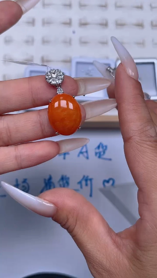 散珠翡翠天然翡翠裸石蛋面33
