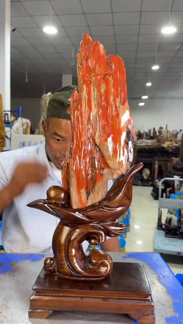 未镶嵌摆件硅化玉48