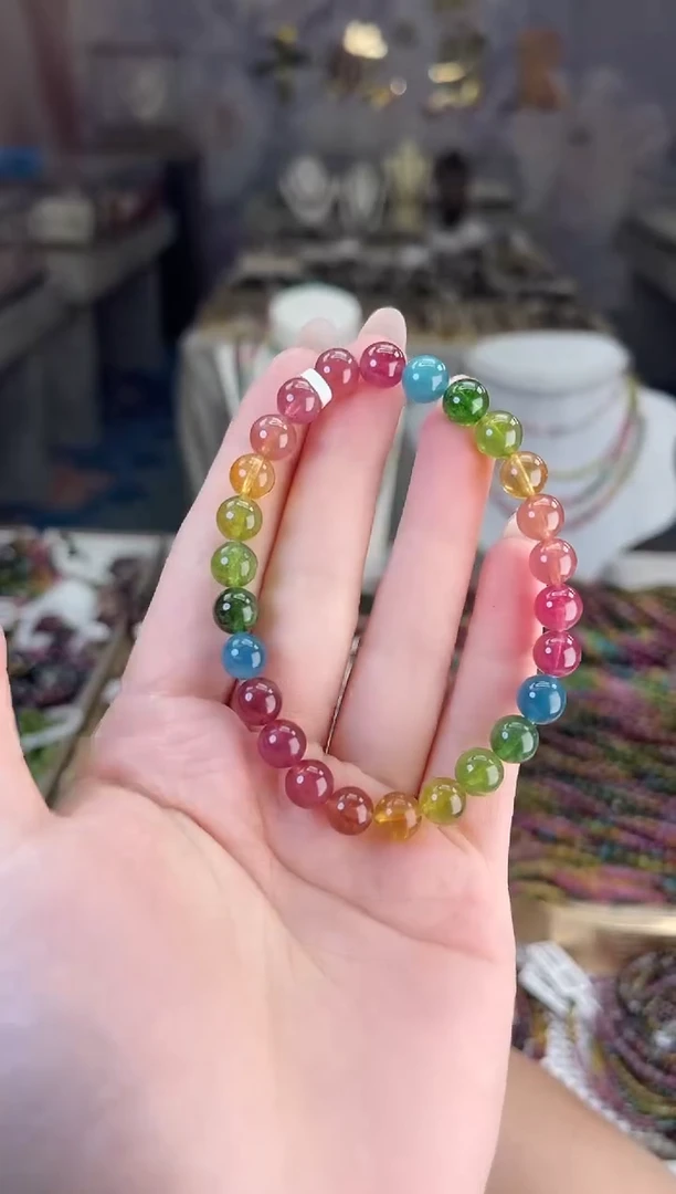 /未镶嵌碧玺7mm+碧玺单圈多样性发货