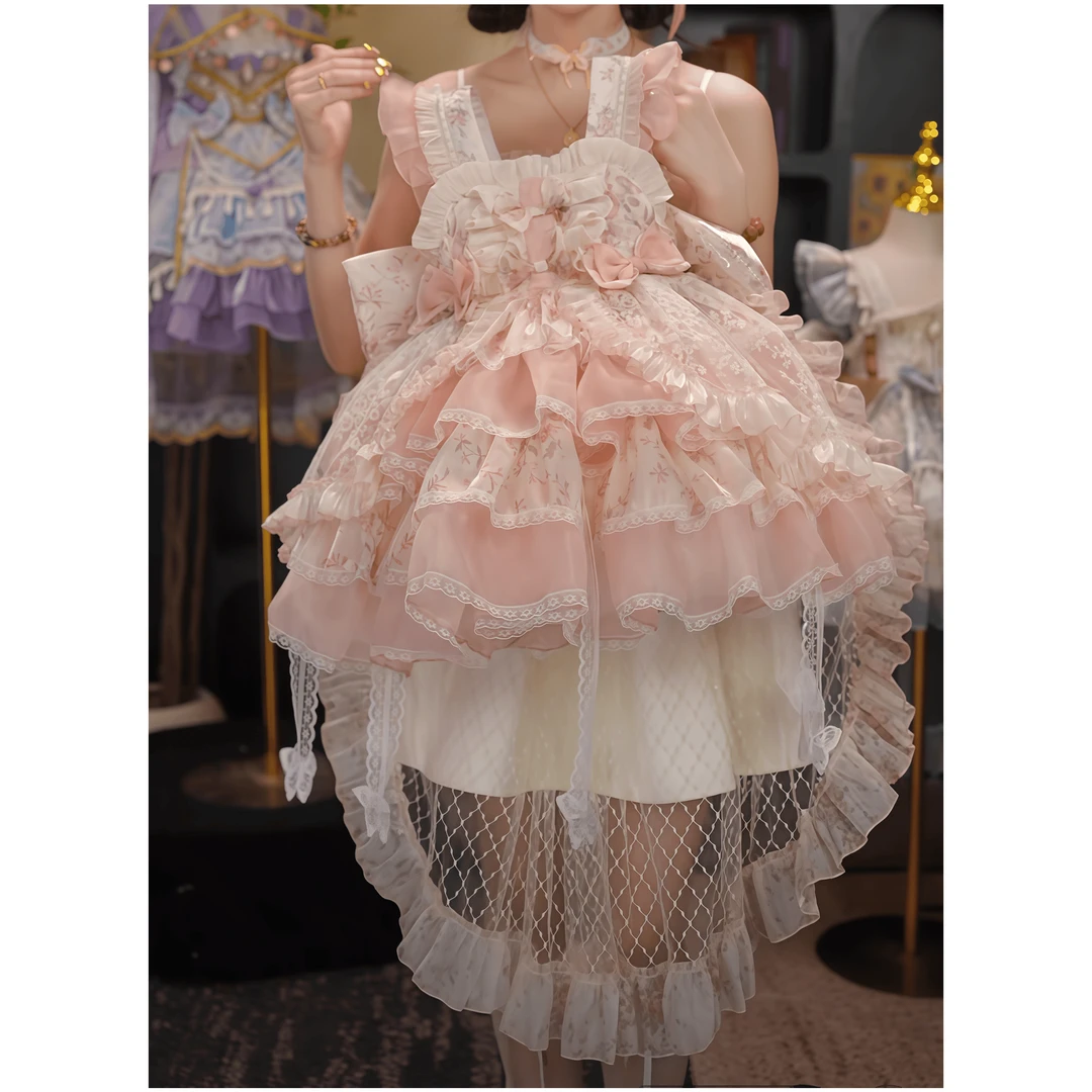 【莫奈花园】洛丽塔女童夏季2025新款汉服连衣裙生日六一儿童表演服