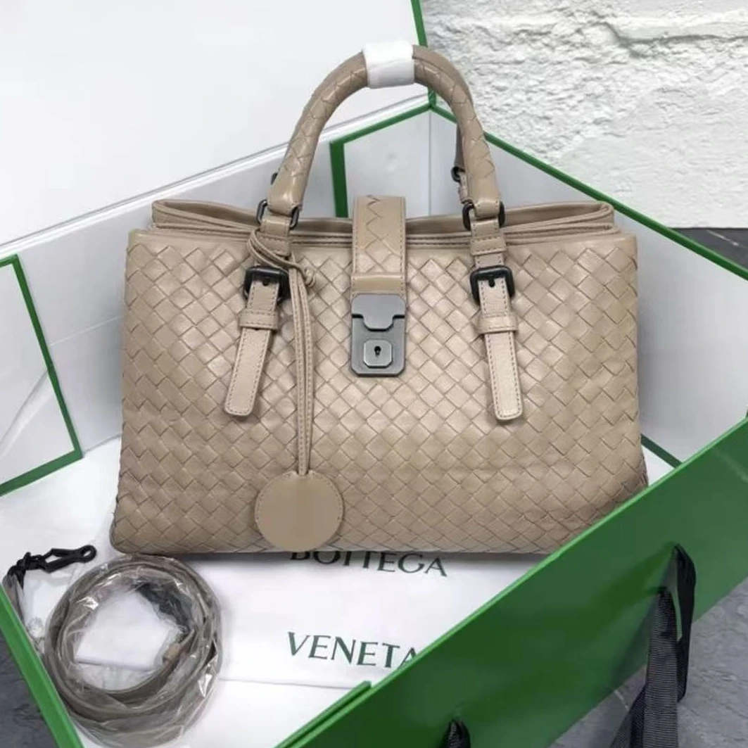 99新 BOTTEGA VENETA/葆蝶家 思斯专属 Bv灰色手提包 THCI4208