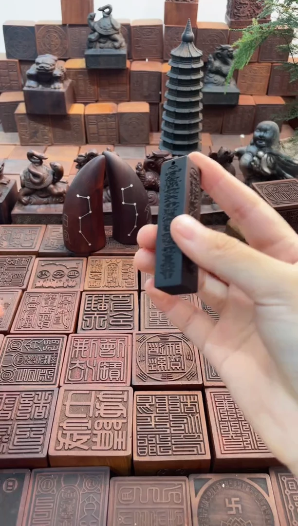 枣木玉化小天蓬尺吊坠