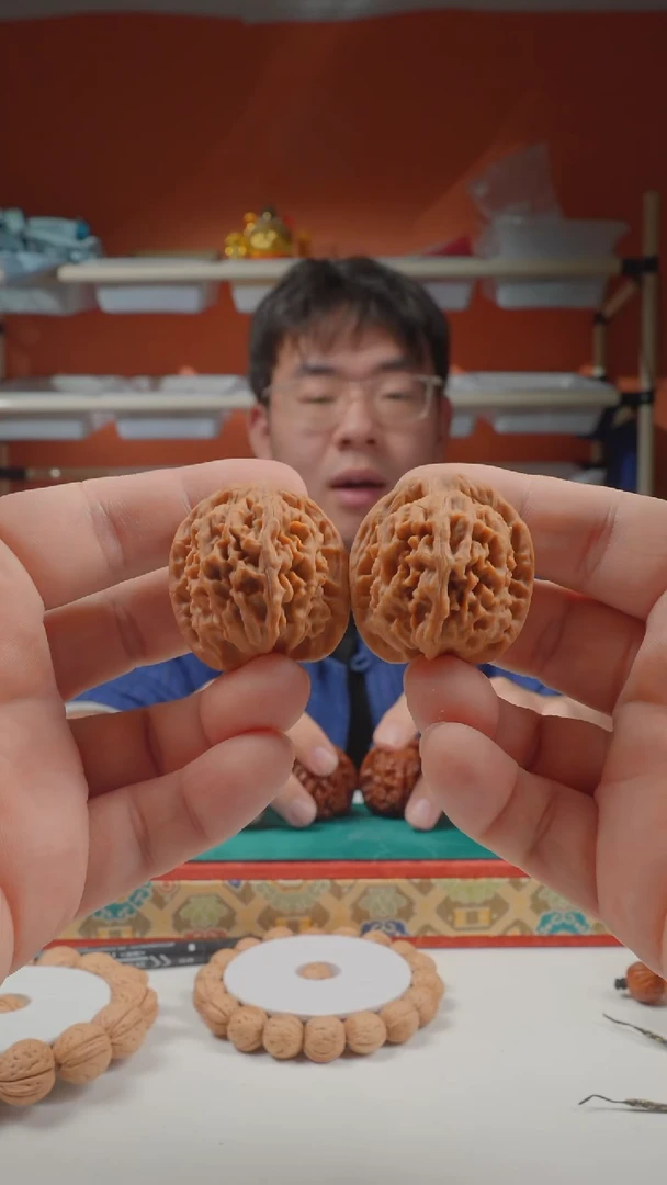 把件文玩核桃【微修】36mm刘子龙一代天地2025-23