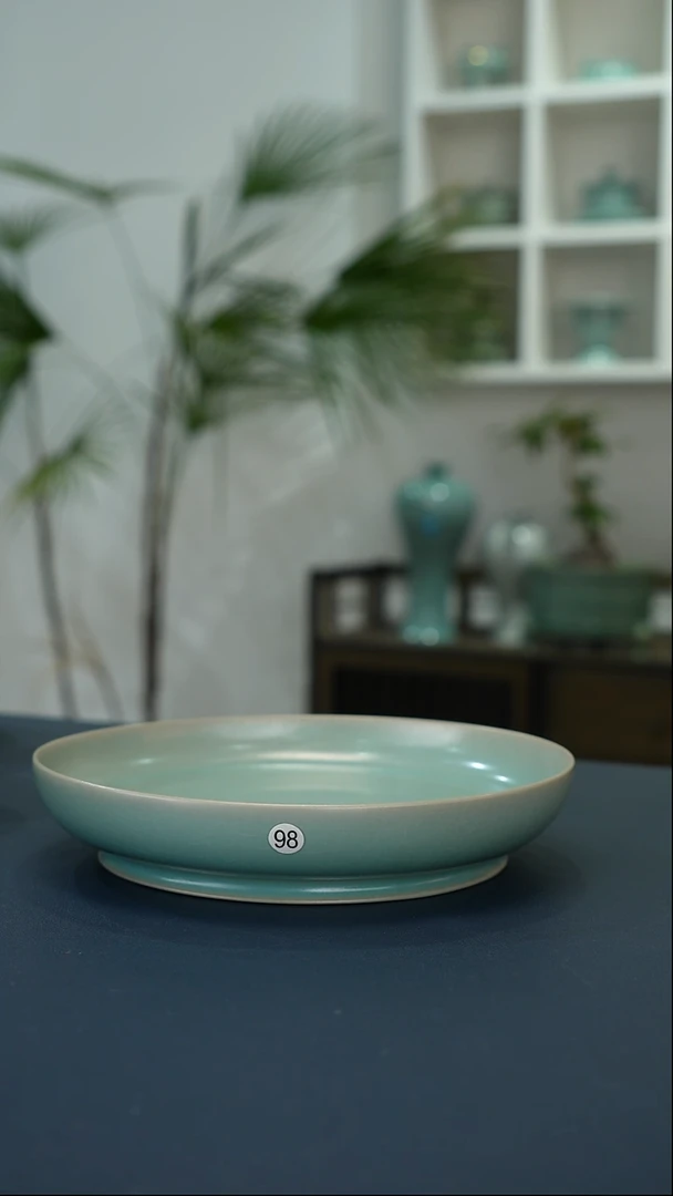 瓷片98号卷足大圆洗18口径一级品     洁