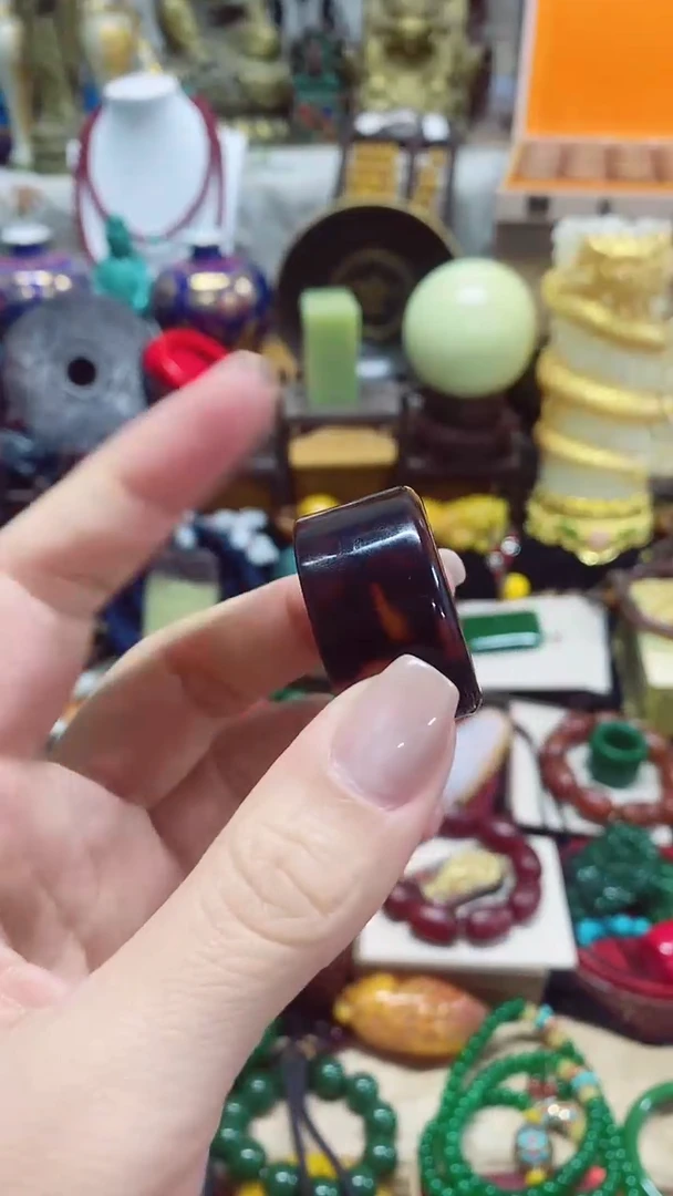 【闪购商品】琥珀戒指未镶嵌主播推荐主播推荐