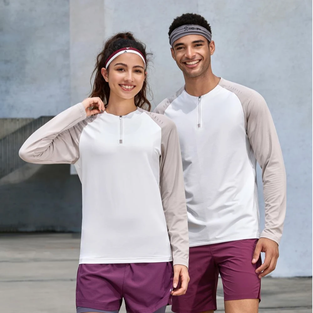 跑步运动上衣男女速干透气篮球健身训练服修身长袖T恤骑行打底衫