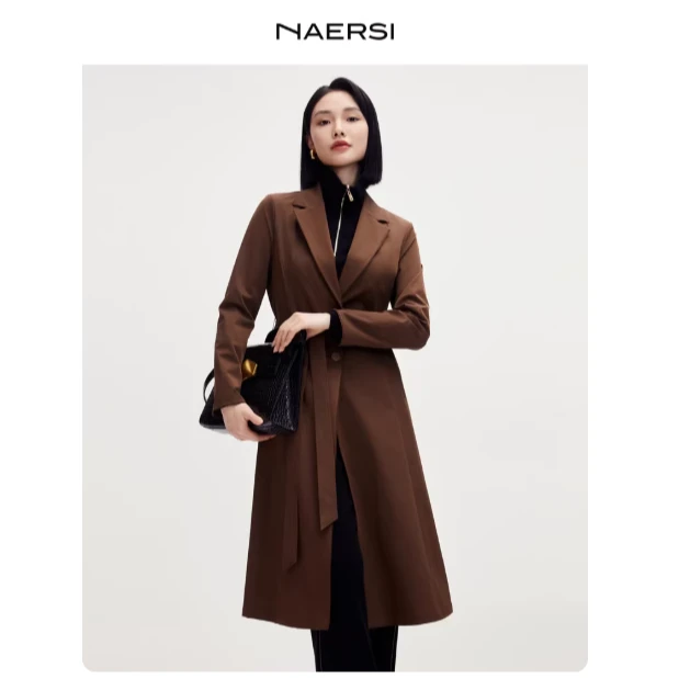 【岚岚专属】娜尔思商场同款时尚气质风衣NJ00774E2