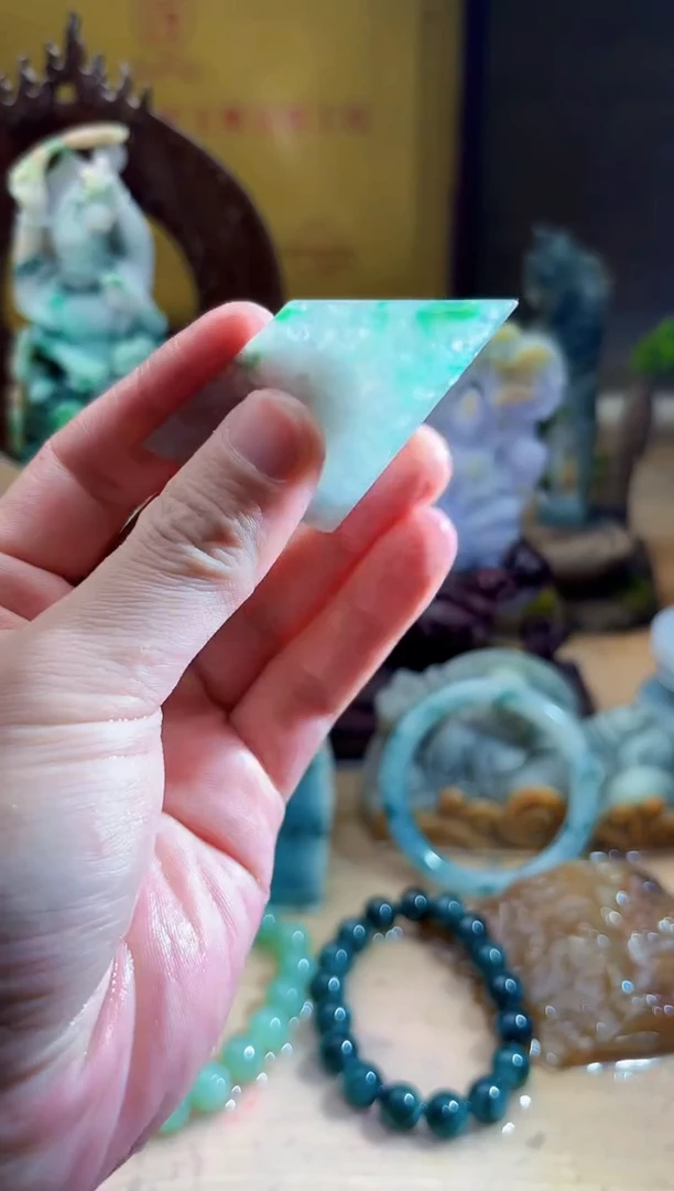 未镶嵌挂件翡翠A货张麦6295