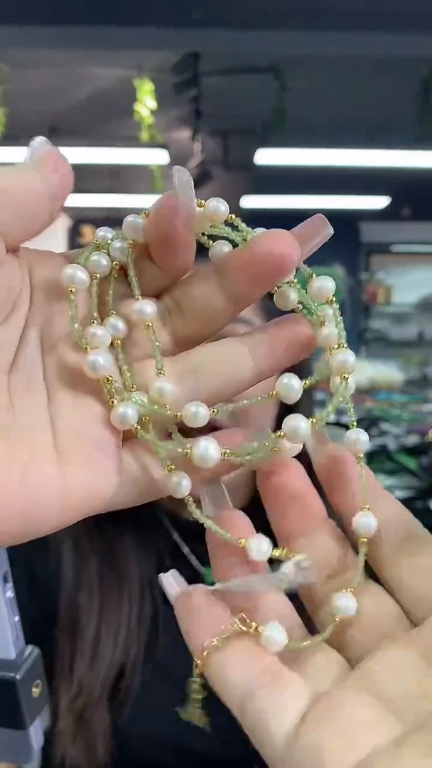 项链未镶嵌橄榄石多样性发其一颜色微差