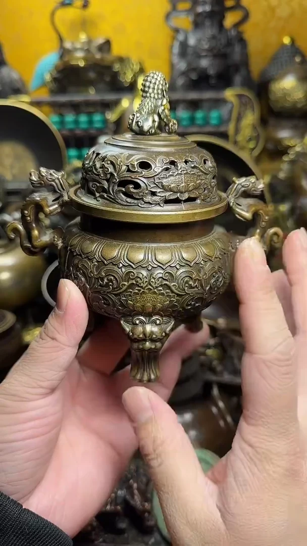 铜器摆件收收藏藏