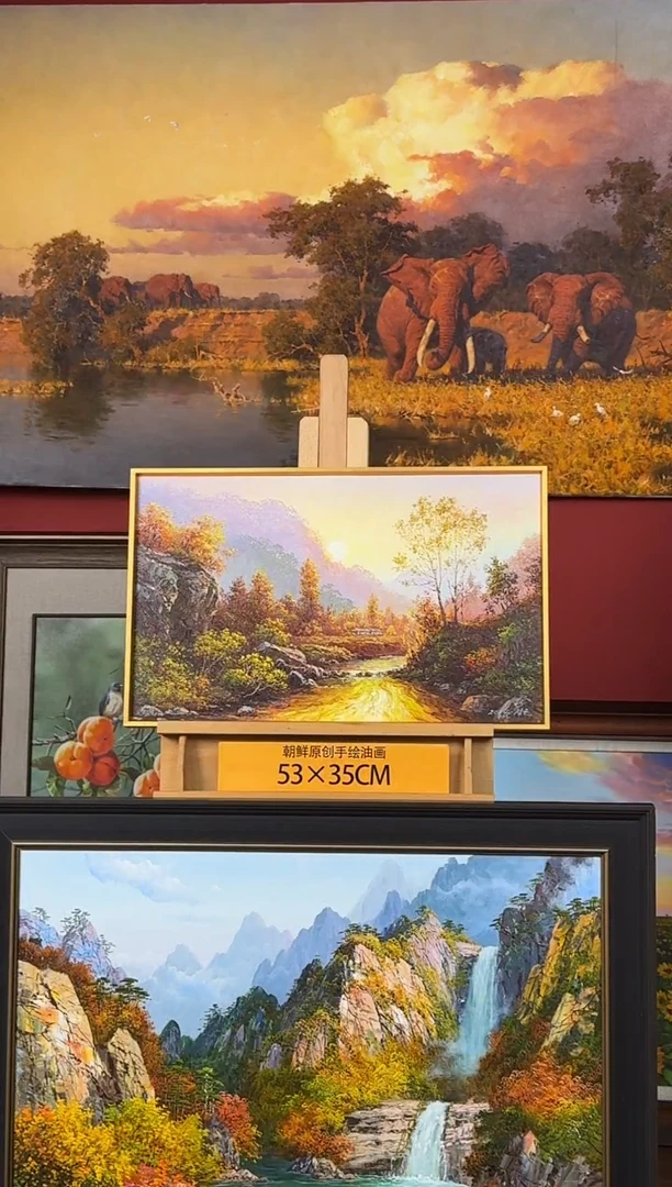 油画【42号】约53*35cm丨朝鲜原创纯手绘孤品油画丨顺丰包邮