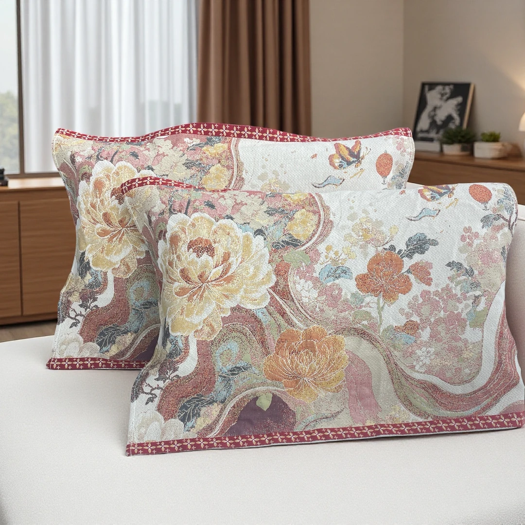 【大明宫·礼盒】私人款透气枕巾-花澜蝶舞