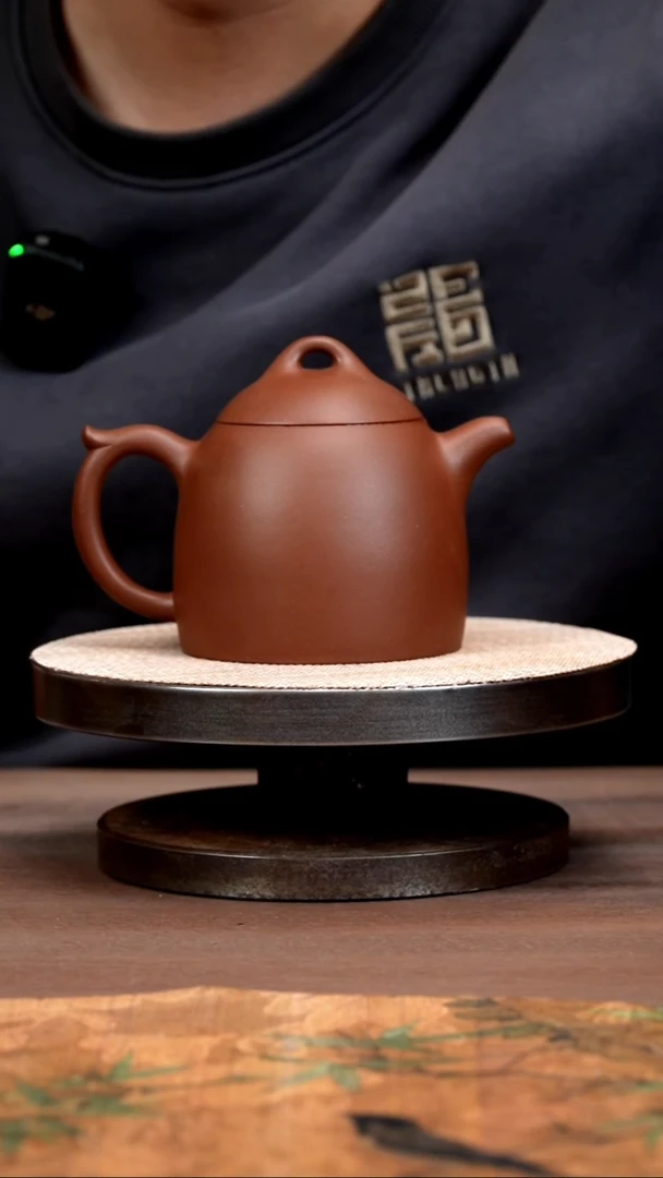 【闪购商品】紫砂茶壶底槽清秦权壶260cc左右