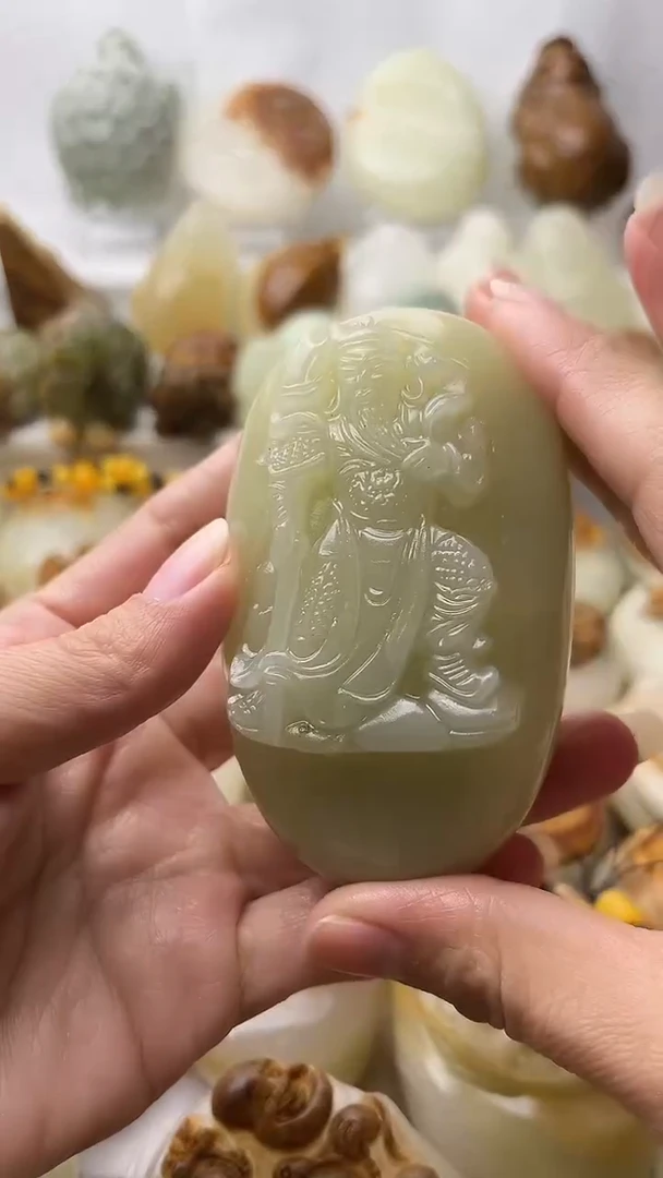 石材古青石棉纹正常不退换关公