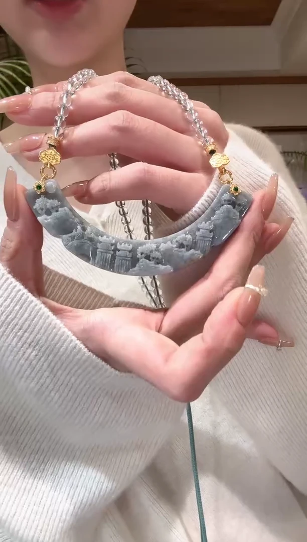 【闪购商品】翡翠颈饰未镶嵌国风