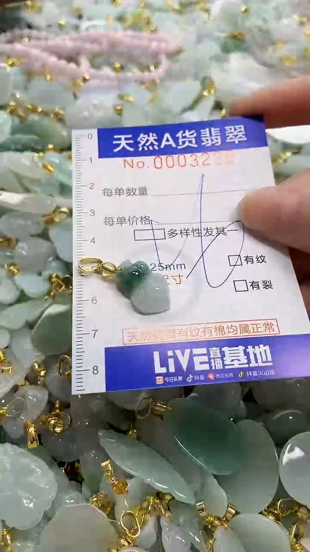 颈饰未镶嵌翡翠天然A货翡翠