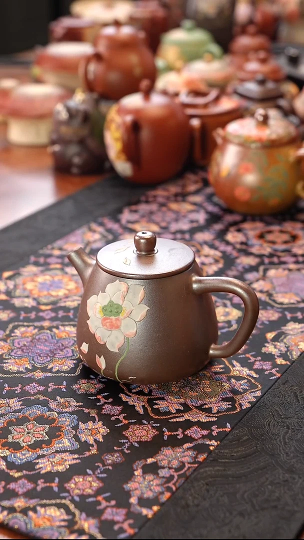 茶壶紫砂荷花高石瓢