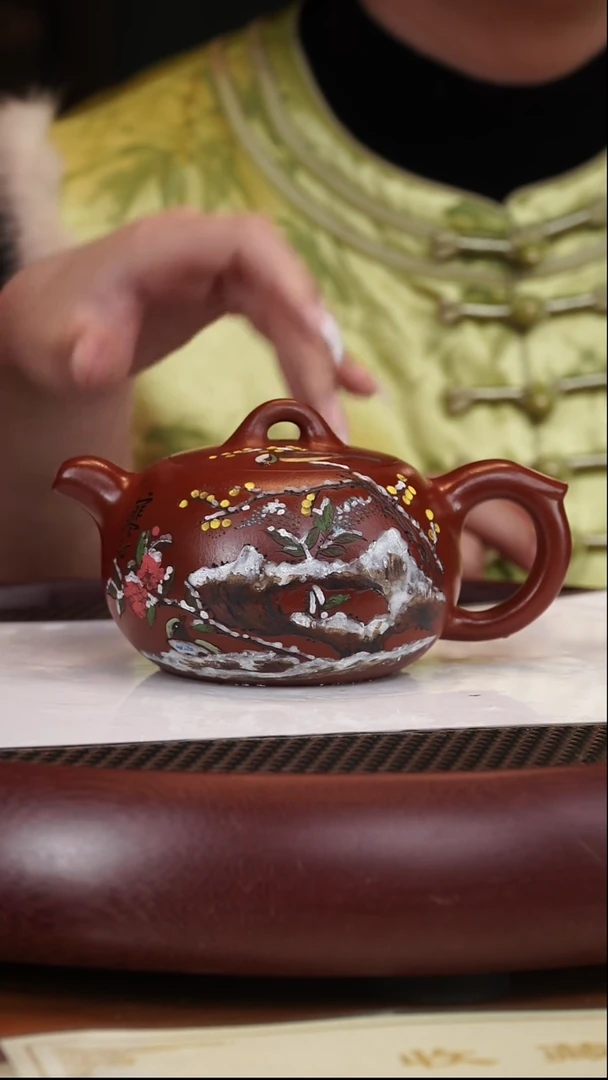 【闪购商品】紫砂茶壶1-111顾洪军景舟朱泥春和景明