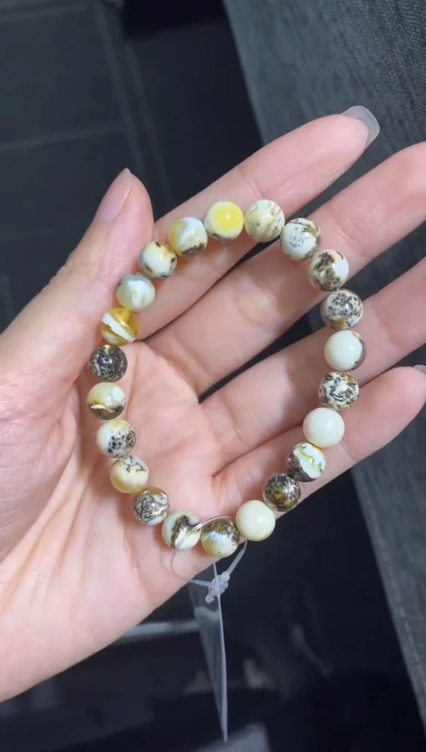 未镶嵌蜜蜡裸石（静）奥利奥手串